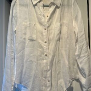 Lilly Pulitzer White linen shirt